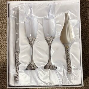Things Remembered Silver Cake Serving Set